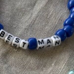 Best man wedding bracelet ! Don’t  worry the groom gets one too